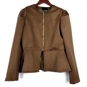 🌹Last Kiss Brown Peplum Jacket🌹